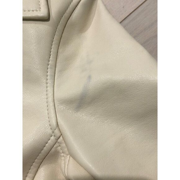 Aqua Girl Autumn Pu Faux Leather Motorcycle Zipper Jacket Girl's Size L - Picture 7 of 7